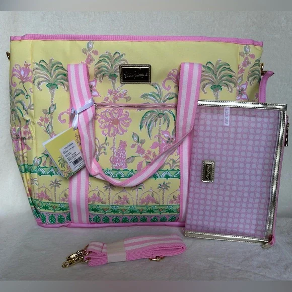 Lily Pulitzer Insulated Cooler Picnic Beach Bag NWT - Picture 2 of 11